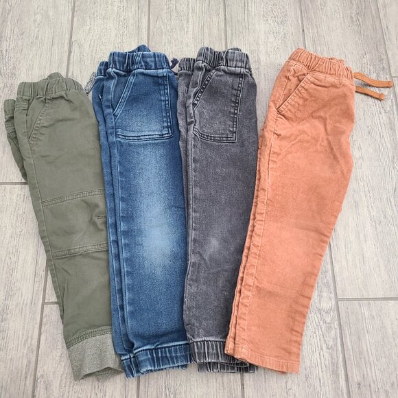 Cat & Jack Toddler Boys Jogger & Pants Bundle of 4 Size 3T - Picture 3 of 6